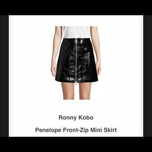 Ronny kobo Penelope zip front skirt